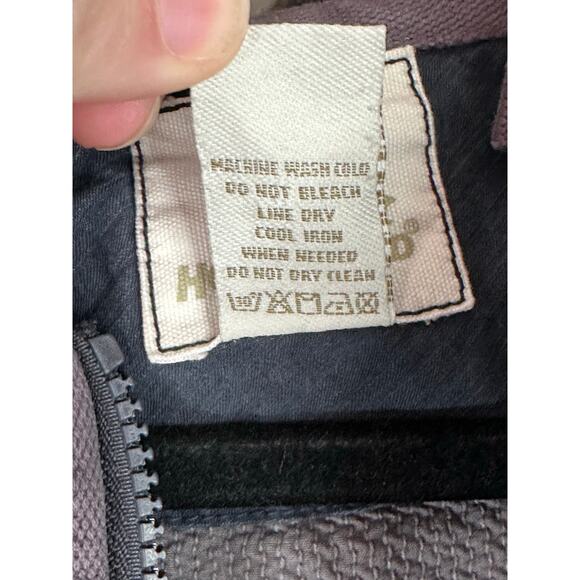 Horny Toad Blue Zip Up Pockets Hooded Lined Army Utility Jacket Size Large - Picture 6 of 7